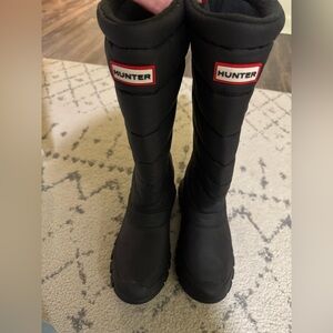 Hunter Black Knee-High Boots